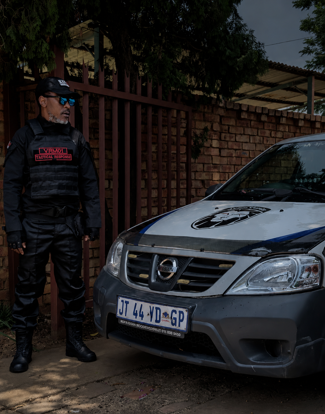 Vhumba Risk Management tactical response vehicle on night patrol